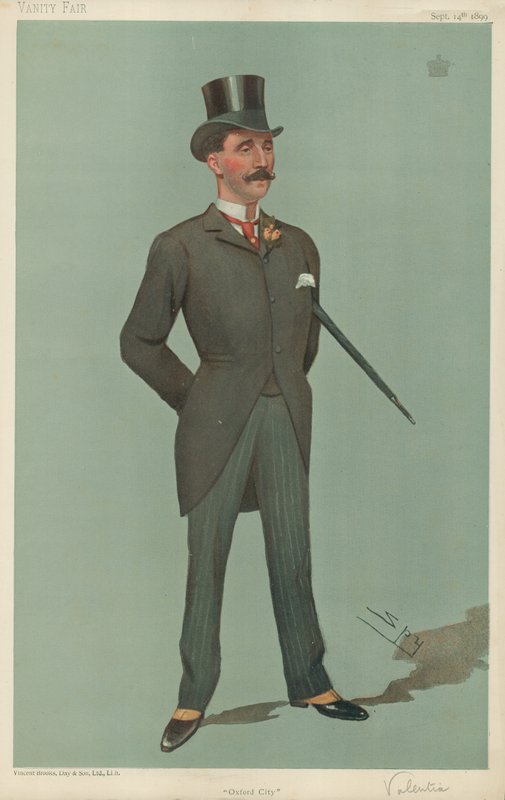 Viscount Valentia, Oxford City, 14. September 1899, Vanity Fair Karikatur von Leslie Matthew Ward