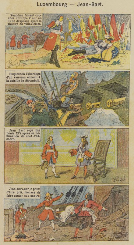 Luxemburg, Jean-Bart (Farblithografie) von Louis Charles (after) Bombled