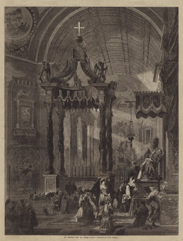 St. Peters Tag in Rom von Louis Haghe