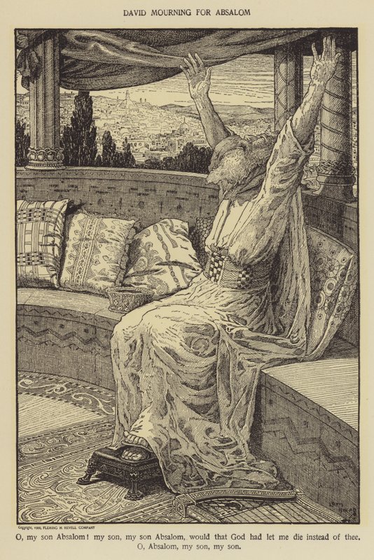 David trauert um Absalom von Louis John Rhead