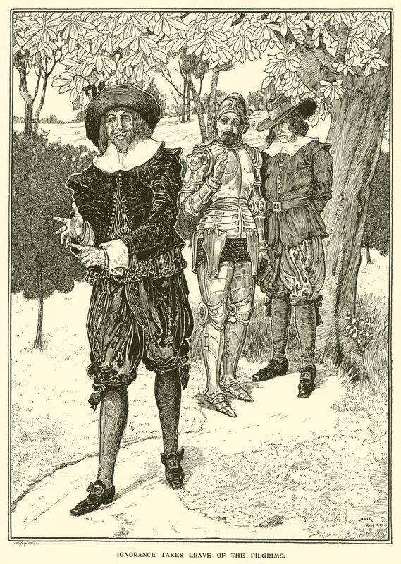 Unwissenheit verabschiedet sich von den Pilgern von Louis John Rhead