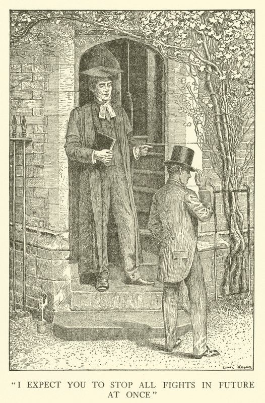 Illustration für Tom Browns Schulzeit von Louis John Rhead