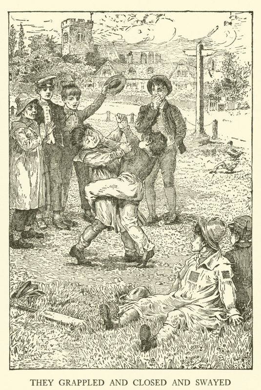 Illustration für Tom Browns Schulzeit von Louis John Rhead