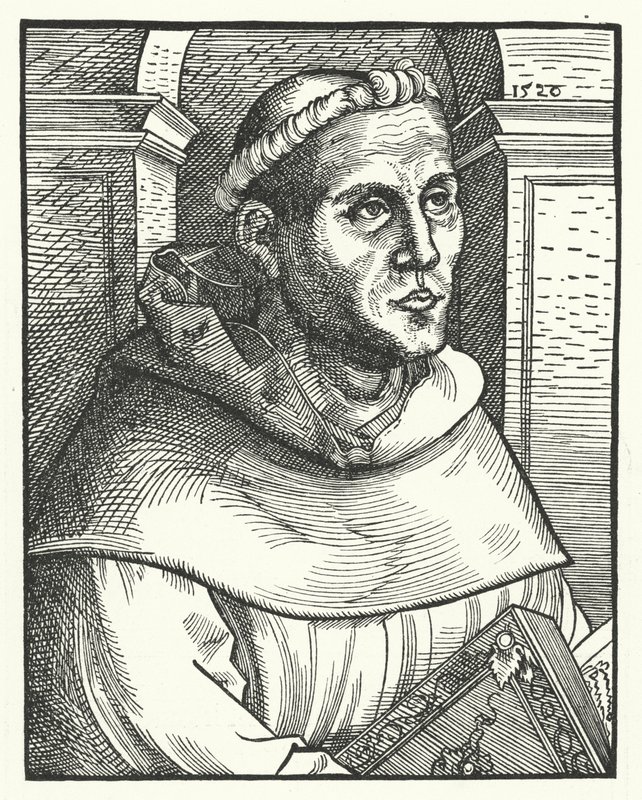 Martin Luther als Augustinermönch von Lucas the Elder (after) Cranach
