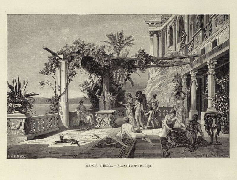 Griechenland und Rom - Rom: Tiberius in Capri von Ludwig Hans Fischer