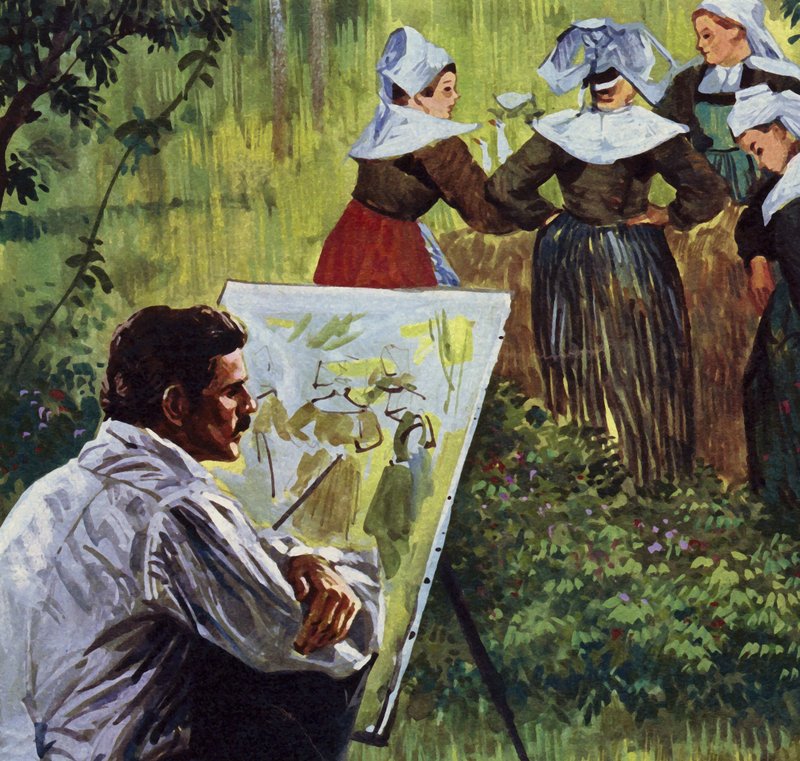 Cezanne inspirierte ihn, farbenfrohe bretonische Landschaften zu malen von Luis Arcas Brauner