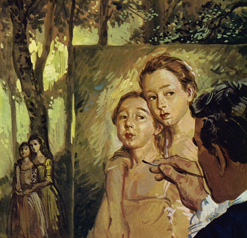 Gainsborough malte oft Porträts seiner beiden Töchter von Luis Arcas Brauner