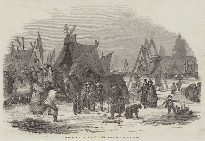 Frostmesse auf der Themse, 1814 von Luke Clennell