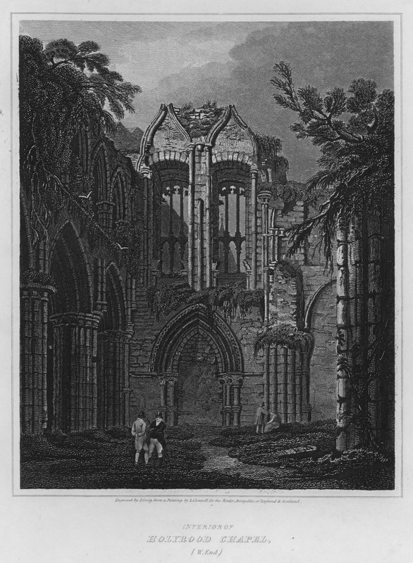 Inneres der Holyrood-Kapelle, West End von Luke (after) Clennell