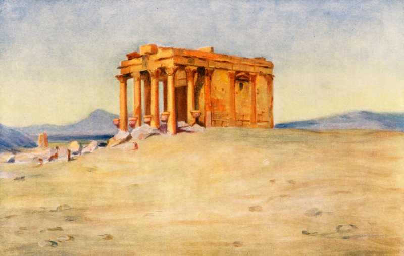 Tempel der Königsmutter, Palmyra von Margaret Thomas