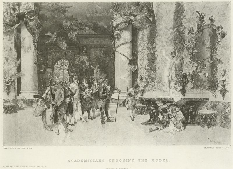 Akademiker wählen das Modell von Mariano José María Bernardo Fortuny y Carbó