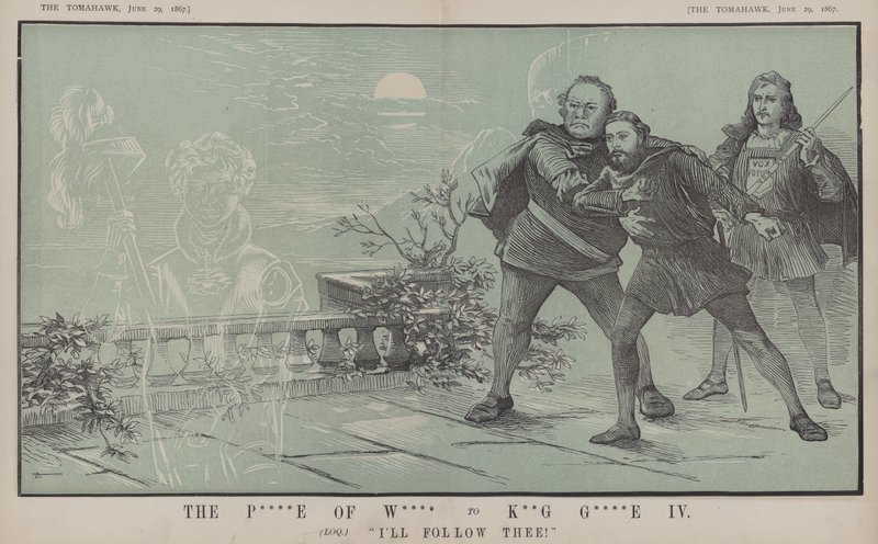 Der Prinz von Wales zu König Georg IV: Ich folge dir! von Matthew
