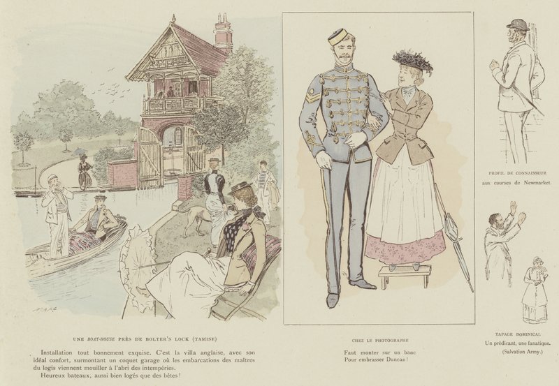 Illustration für La Vie De Londres von Mars von Maurice Charles Mathieu Bonvoisin