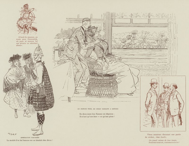 Illustration für La Vie De Londres von Mars von Maurice Charles Mathieu Bonvoisin