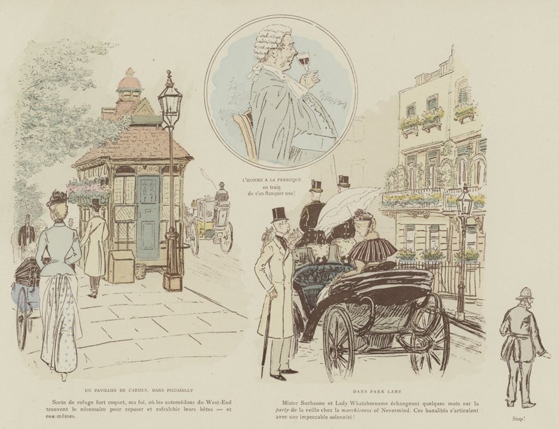 Illustration für La Vie De Londres von Mars von Maurice Charles Mathieu Bonvoisin