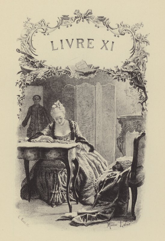 Illustration für Buch XI von Les Confessions de Jean-Jacques Rousseau von Maurice Leloir