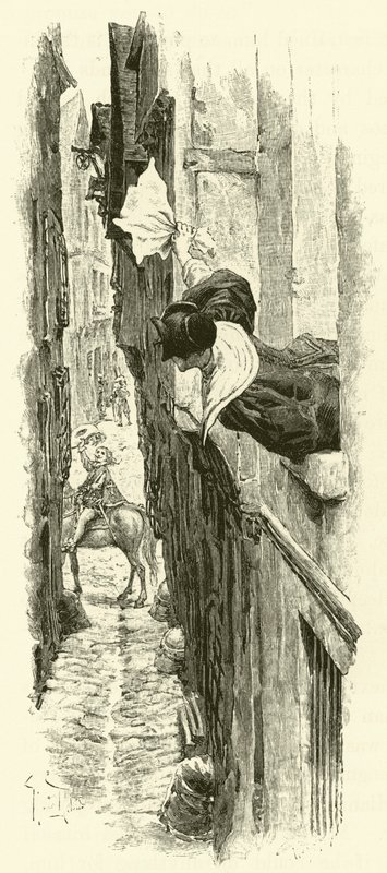 Illustration für Die drei Musketiere von Maurice Leloir