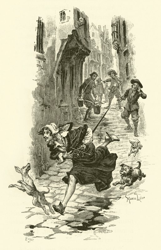 Illustration für Die drei Musketiere von Maurice Leloir