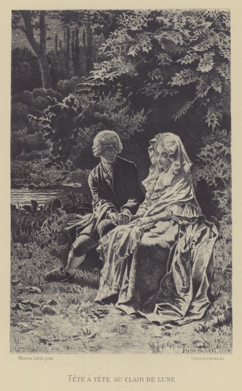 Tête-à-Tête im Mondlicht von Maurice Leloir