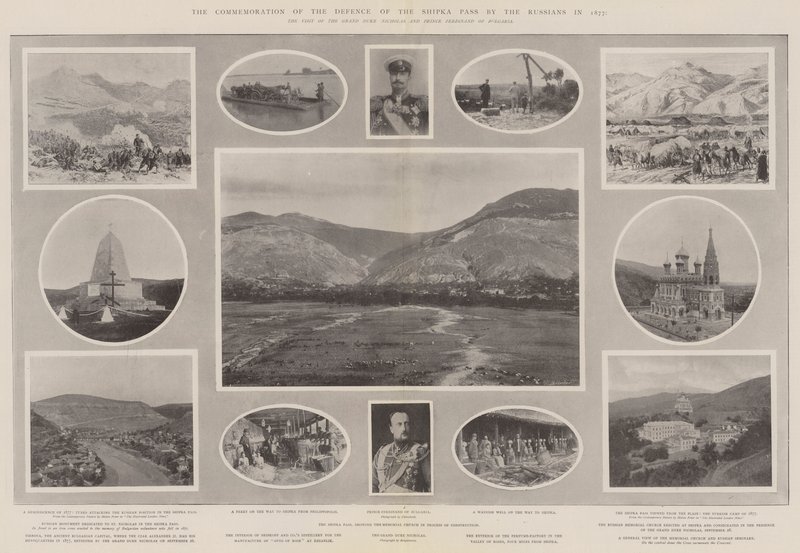 Die Gedenkfeier zur Verteidigung des Shipka-Passes durch die Russen im Jahr 1877 von Melton Prior
