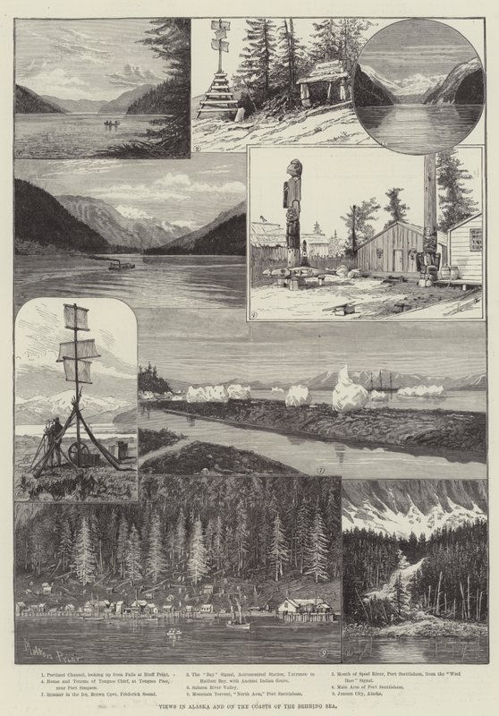 Ansichten in Alaska und an den Küsten des Beringmeers von Melton Prior