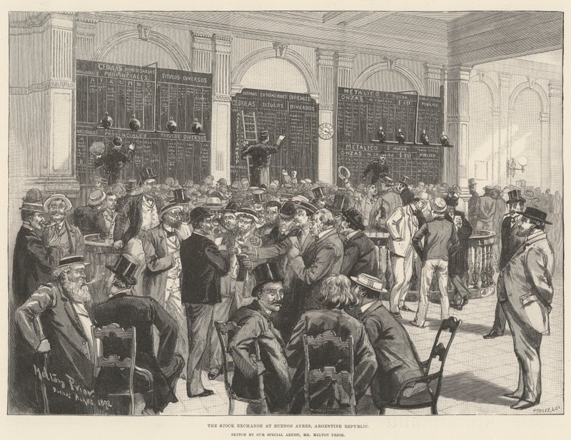 Die Börse in Buenos Ayres, Argentinische Republik von Melton Prior