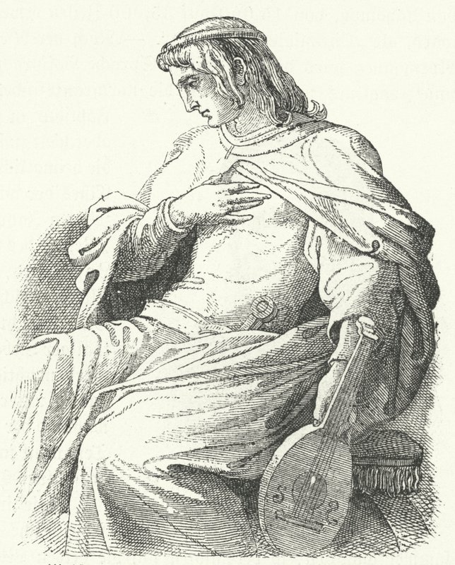 Wolfram von Eschenbach, deutscher Ritter und Dichter von Moritz Ludwig von Schwind