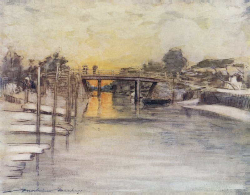 Über die Brücke von Mortimer Ludington Menpes