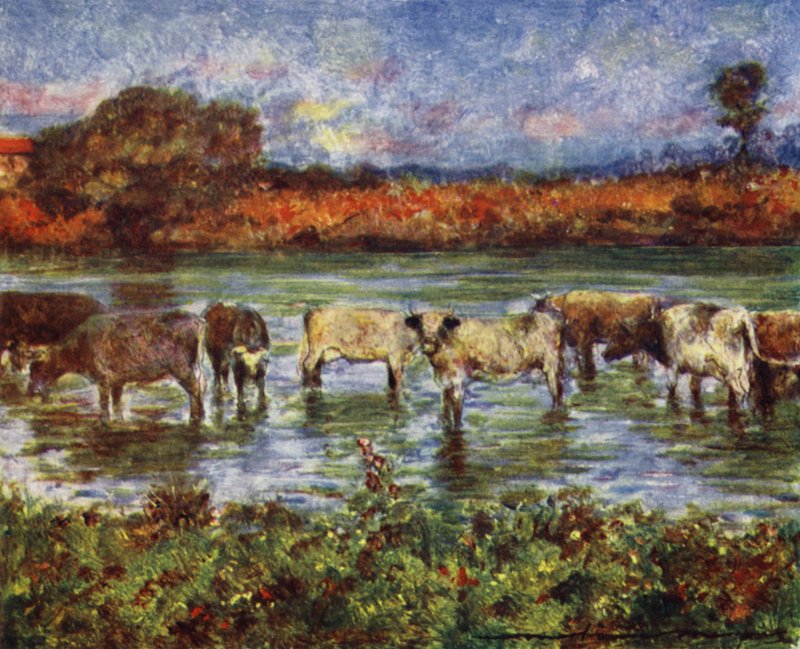 In der Nähe der Brücke, Sutton Courtney von Mortimer Ludington Menpes