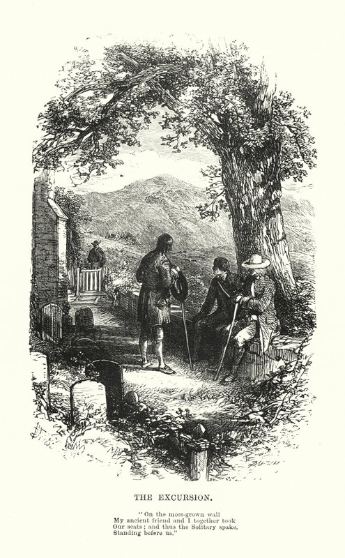William Wordsworth: The Excursion (Gravur) von Myles Birket (after) Foster