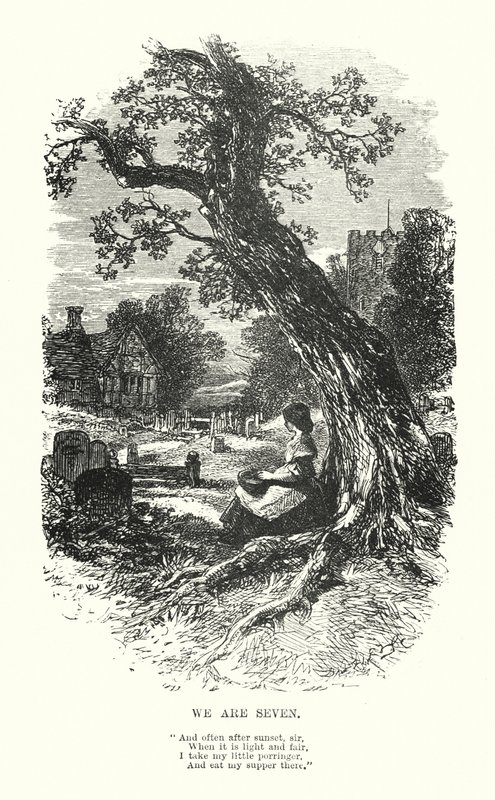 William Wordsworth: Wir sind sieben (Gravur) von Myles Birket (after) Foster