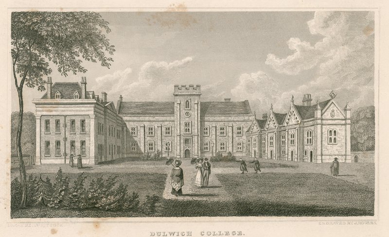 Dulwich College, London von Nathaniel Whittock