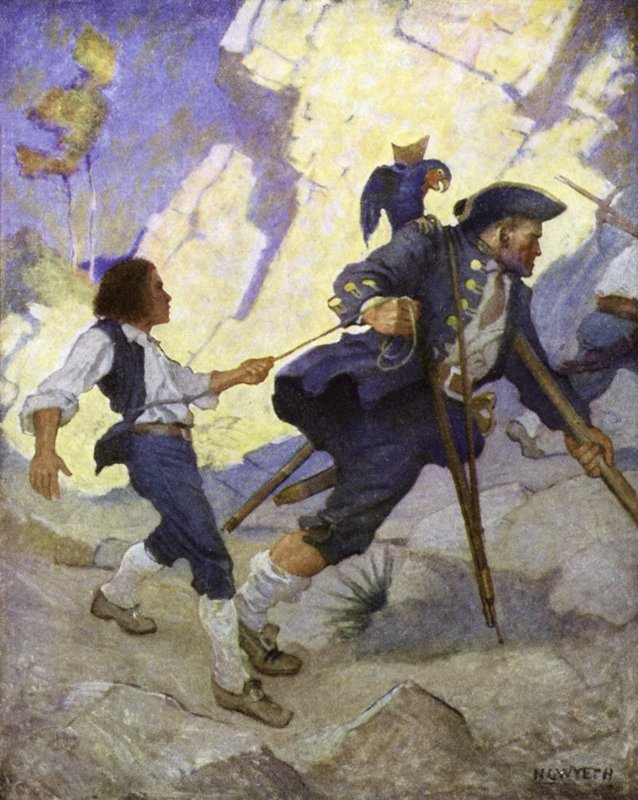 Illustration für Die Schatzinsel von Newell Convers Wyeth