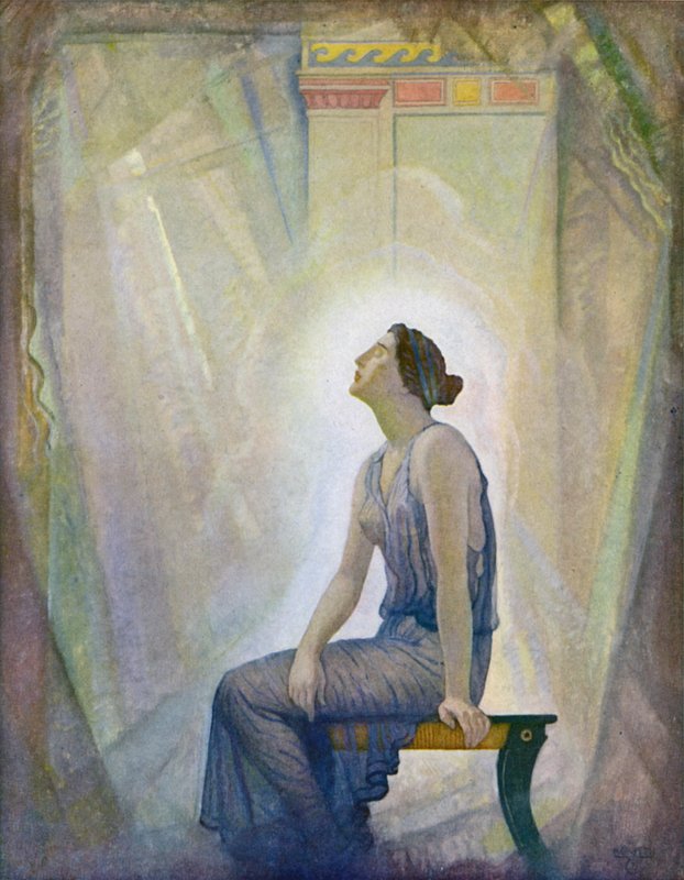 Odyssee: Die trauernde Penelope von Newell Convers (after) Wyeth