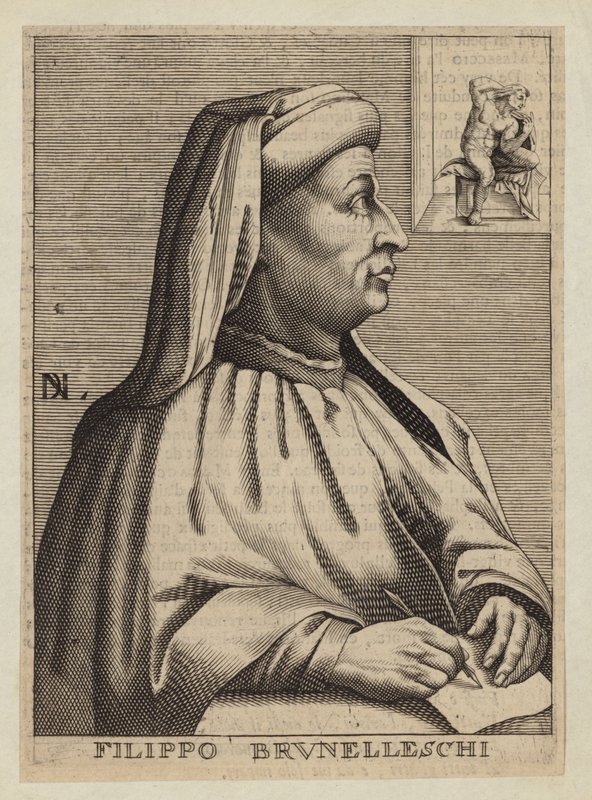 Filippo Brunelleschi, italienischer Architekt und Ingenieur von Nicolas II de Larmessin