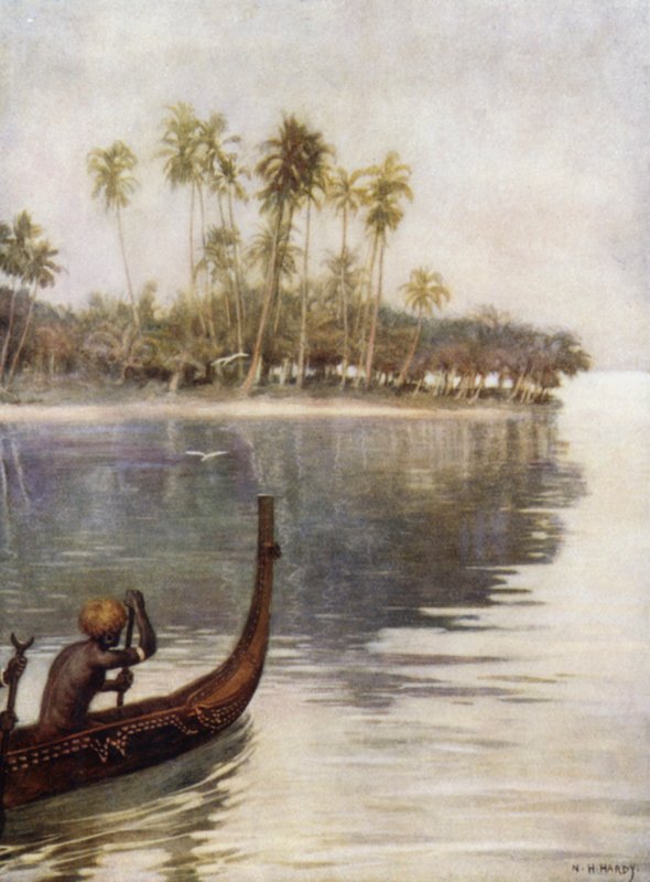 Früher Morgen, Gavutu, Salomonen von Norman Hardy