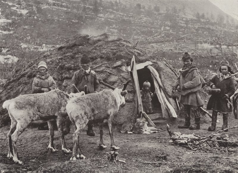 Eine Lappenfamilie von Norwegian Photographer