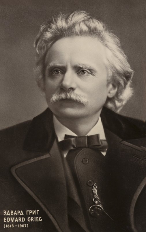Edvard Grieg, norwegischer Komponist und Pianist (1843-1907) von Norwegian Photographer