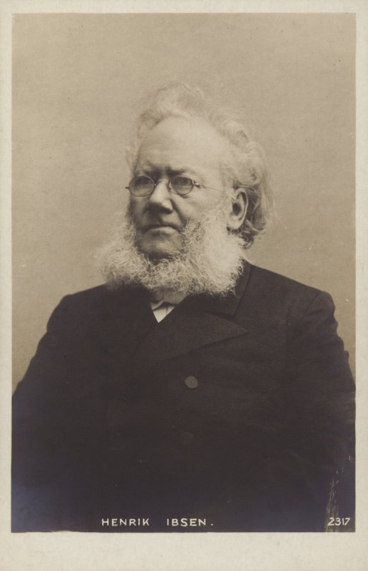 Henrik Ibsen (1828-1906), norwegischer Dramatiker von Norwegian Photographer