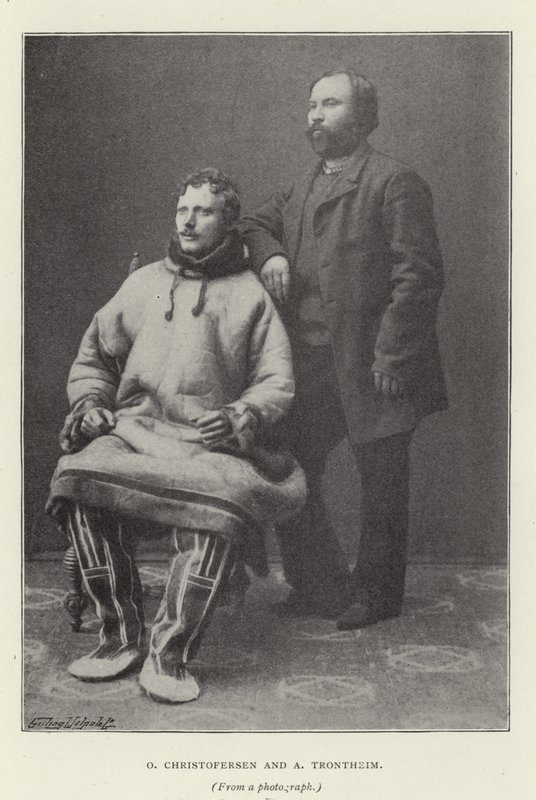 O. Christofersen und A. Trontheim (s/w Foto) von Norwegian Photographer