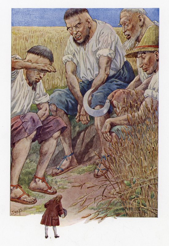 Illustration für Gullivers Reisen von Onfray de Breville Job