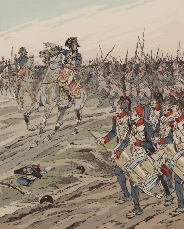 Napoleon Bonaparte, Soldaten! Denkt daran, dass ich es gewohnt bin, auf Schlachtfeldern zu schlafen von Onfray de Breville Job