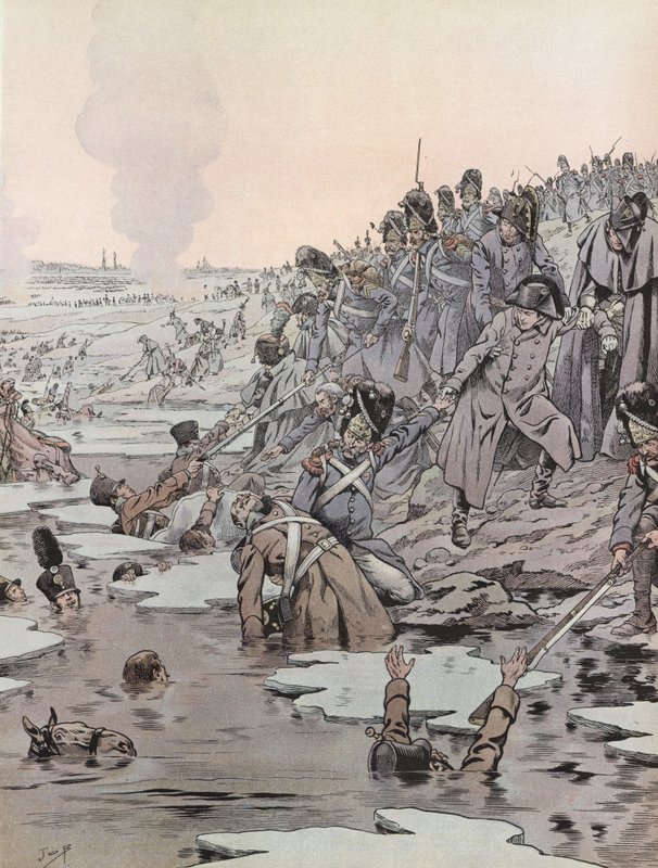 Napoleon in der Schlacht bei Austerlitz von Onfray de Breville Job