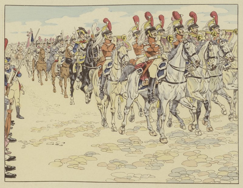 Die französische Armee betritt Berlin, 27. Oktober 1806 von Onfray de Breville Job