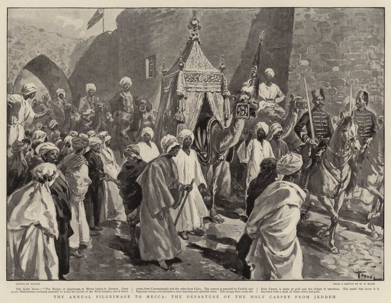 Die jährliche Pilgerfahrt nach Mekka, die Abreise des heiligen Teppichs aus Dschidda von Oswaldo Tofani