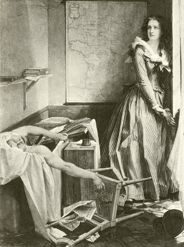 Charlotte Corday und Marat von Paul Baudry