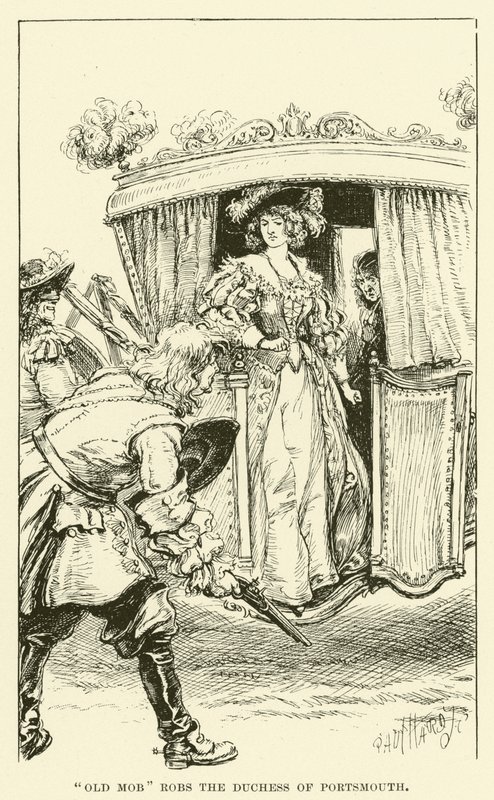 "Old Mob" beraubt die Herzogin von Portsmouth (Gravur) von Paul Hardy