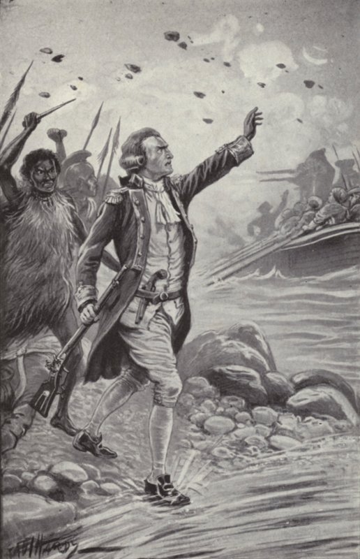 Der tödliche Kampf mit den Eingeborenen von Owhyee von Paul Hardy