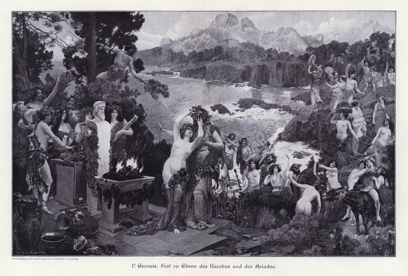 Fest zu Ehren von Bacchus und Ariadne von Paul Jean Gervais