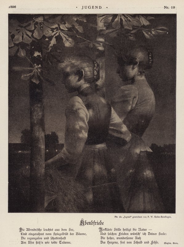 Abendfrieden von Paul Wilhelm Keller Reutlingen